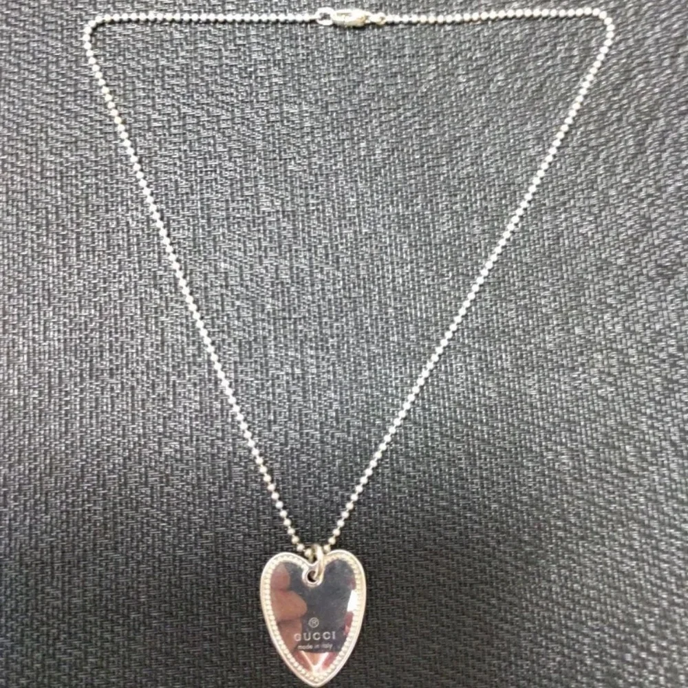 Gucci 925 Sterling Silver Luxury Necklace Stunning 😍 - Picture 5 of 5